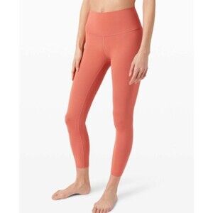 Lululemon Wunder Under High-Rise Tight 25" *Full-On Luxtreme Rustic Coral size 4